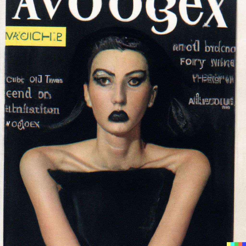 a representation of anxiety, front cover of Vogue, 1990